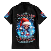 Skull Santa Girl Family Matching Long Sleeve Bodycon Dress and Hawaiian Shirt Iam A Sweet Girl But If You Piss Me Off, I Alway Full Of Crazy - Wonder Print Shop