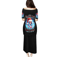 Skull Santa Girl Family Matching Puletasi Dress and Hawaiian Shirt Iam A Sweet Girl But If You Piss Me Off, I Alway Full Of Crazy - Wonder Print Shop