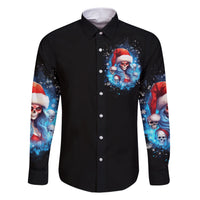 Skull Santa Girl Family Matching Short Sleeve Bodycon Dress and Hawaiian Shirt Iam A Sweet Girl But If You Piss Me Off, I Alway Full Of Crazy - Wonder Print Shop