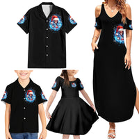 Skull Santa Girl Family Matching Summer Maxi Dress and Hawaiian Shirt Iam A Sweet Girl But If You Piss Me Off, I Alway Full Of Crazy - Wonder Print Shop