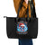 Skull Santa Girl Leather Tote Bag Iam A Sweet Girl But If You Piss Me Off, I Alway Full Of Crazy - Wonder Print Shop