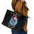 Skull Santa Girl Leather Tote Bag Iam A Sweet Girl But If You Piss Me Off, I Alway Full Of Crazy - Wonder Print Shop