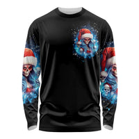 Skull Santa Girl Long Sleeve Shirt Iam A Sweet Girl But If You Piss Me Off, I Alway Full Of Crazy - Wonder Print Shop