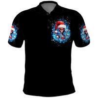 Skull Santa Girl Polo Shirt Iam A Sweet Girl But If You Piss Me Off, I Alway Full Of Crazy - Wonder Print Shop