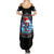 Skull Santa Girl Summer Maxi Dress Iam A Sweet Girl But If You Piss Me Off, I Alway Full Of Crazy - Wonder Print Shop