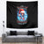 Skull Santa Girl Tapestry Iam A Sweet Girl But If You Piss Me Off, I Alway Full Of Crazy - Wonder Print Shop