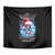 Skull Santa Girl Tapestry Iam A Sweet Girl But If You Piss Me Off, I Alway Full Of Crazy - Wonder Print Shop