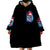 Skull Santa Girl Wearable Blanket Hoodie Iam A Sweet Girl But If You Piss Me Off, I Alway Full Of Crazy - Wonder Print Shop