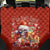 Skeleton Santa Claus Back Car Seat Cover I'm Just Here For The Ho Ho Ho - Wonder Print Shop
