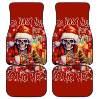 Skeleton Santa Claus Car Mats I'm Just Here For The Ho Ho Ho - Wonder Print Shop