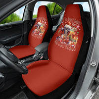 Skeleton Santa Claus Car Seat Cover I'm Just Here For The Ho Ho Ho - Wonder Print Shop