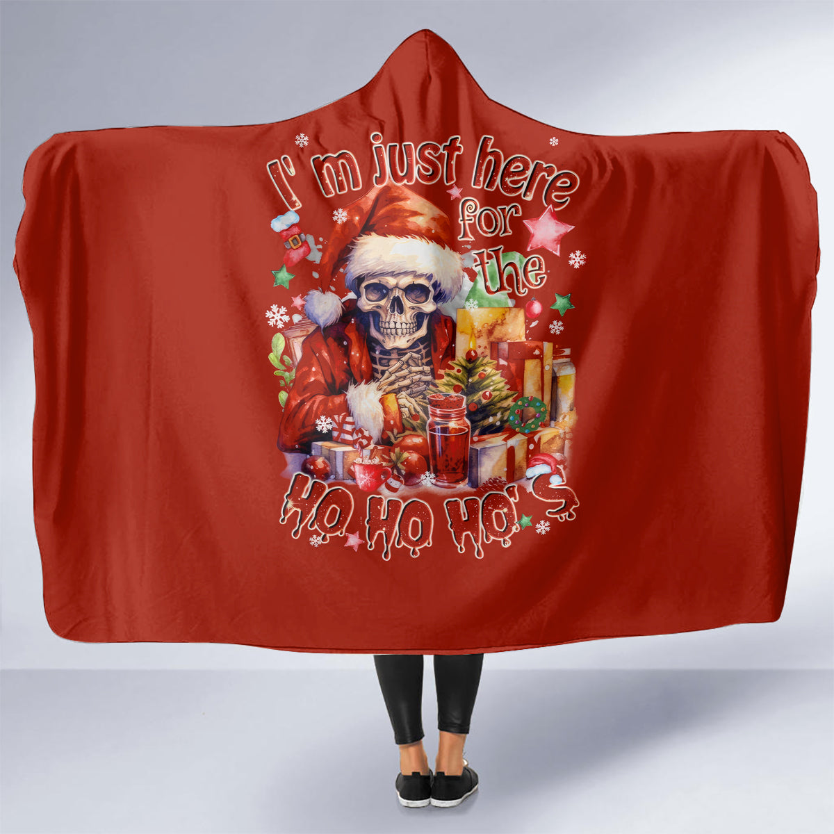 skeleton-santa-claus-hooded-blanket-im-just-here-for-the-ho-ho-ho