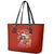 Skeleton Santa Claus Leather Tote Bag I'm Just Here For The Ho Ho Ho - Wonder Print Shop