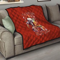 Skeleton Santa Claus Quilt I'm Just Here For The Ho Ho Ho - Wonder Print Shop