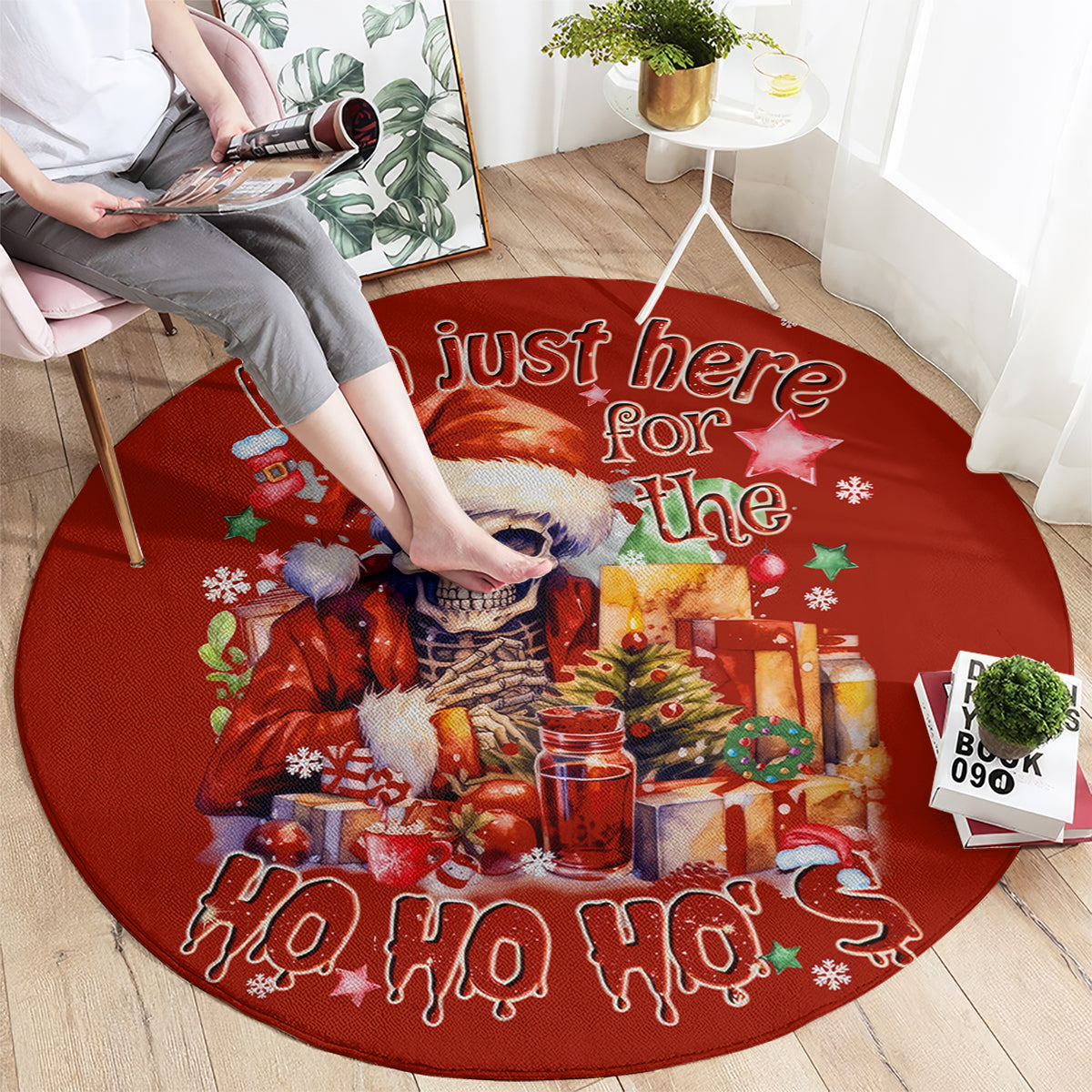 skeleton-santa-claus-round-carpet-im-just-here-for-the-ho-ho-ho