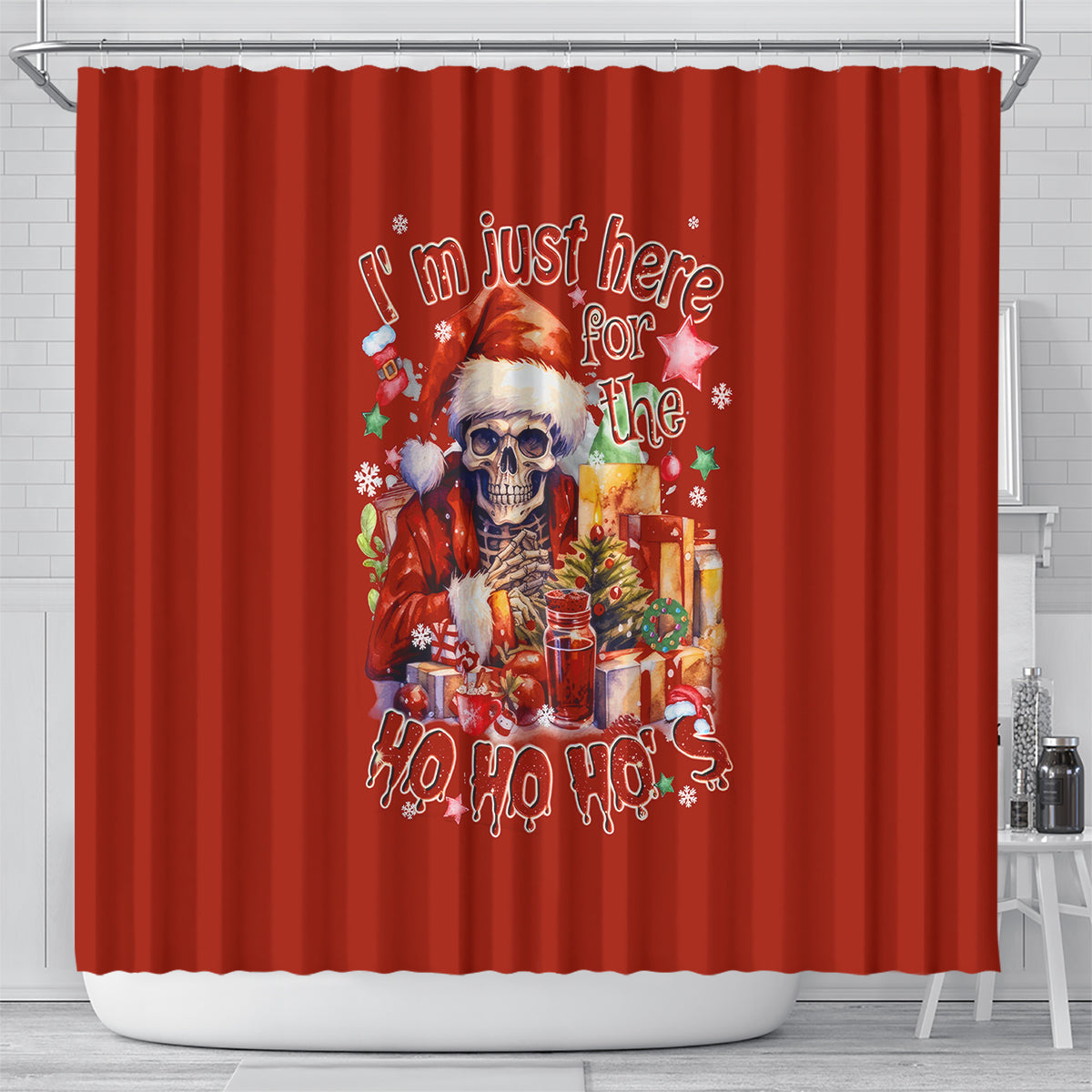 skeleton-santa-claus-shower-curtain-im-just-here-for-the-ho-ho-ho