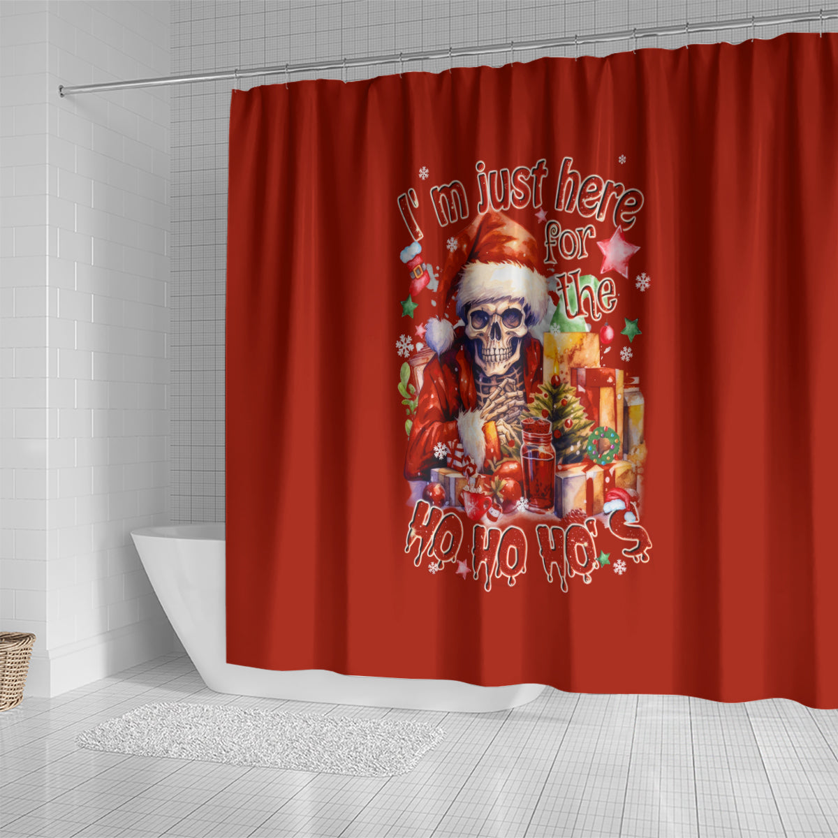 skeleton-santa-claus-shower-curtain-im-just-here-for-the-ho-ho-ho