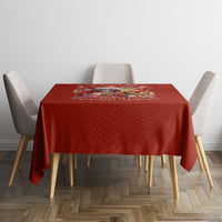 Skeleton Santa Claus Tablecloth I'm Just Here For The Ho Ho Ho - Wonder Print Shop