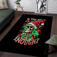 Skull Santa Girl Area Rug Is This Jolly Enough - Wonder Print Shop