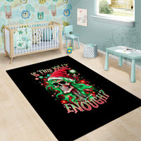 Skull Santa Girl Area Rug Is This Jolly Enough - Wonder Print Shop