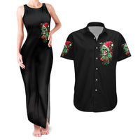 Skull Santa Girl Couples Matching Tank Maxi Dress and Hawaiian Shirt Is This Jolly Enough - Wonder Print Shop