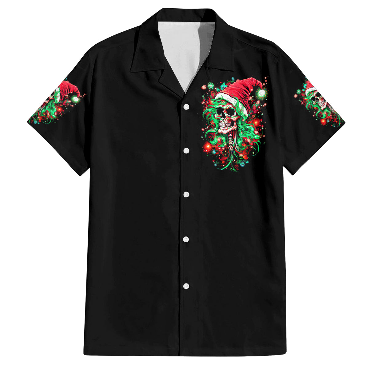 Skull Santa Girl Family Matching Summer Maxi Dress and Hawaiian Shirt Is This Jolly Enough - Wonder Print Shop