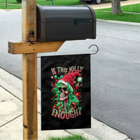 Skull Santa Girl Garden Flag Is This Jolly Enough - Wonder Print Shop