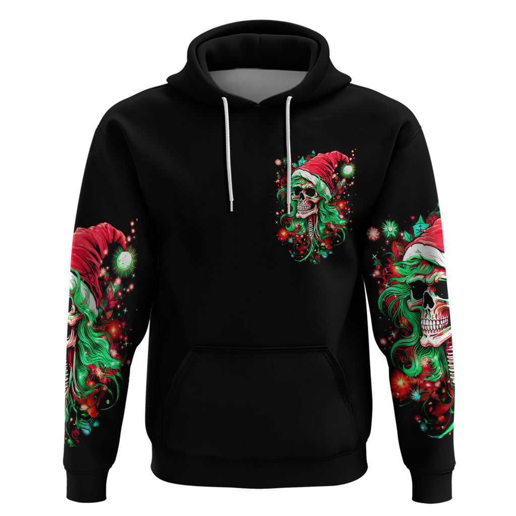 Skull Santa Girl Hoodie Is This Jolly Enough - Wonder Print Shop