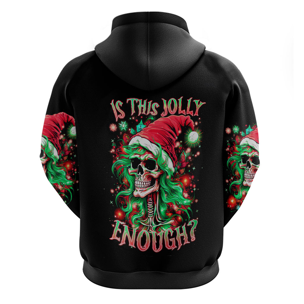 Skull Santa Girl Hoodie Is This Jolly Enough - Wonder Print Shop