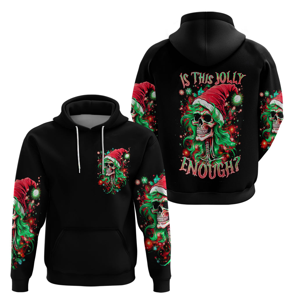 Skull Santa Girl Hoodie Is This Jolly Enough - Wonder Print Shop