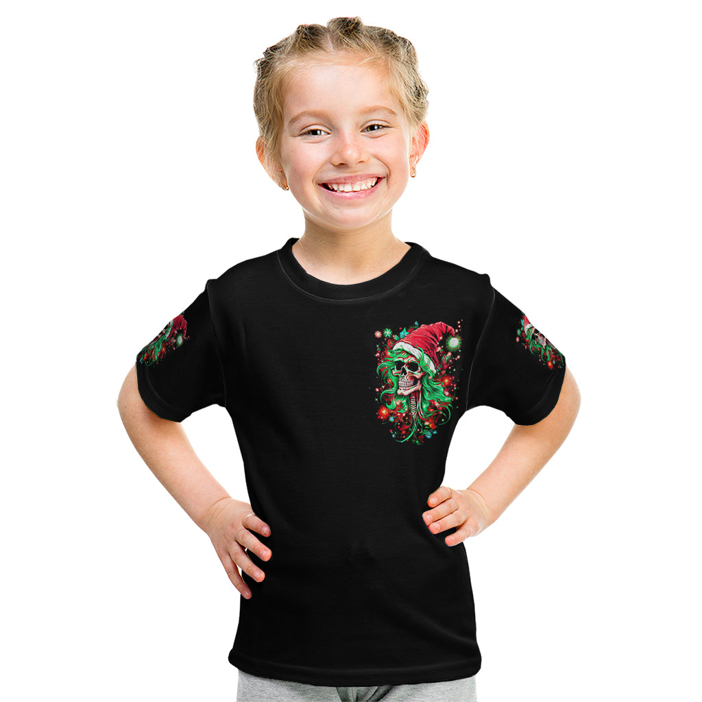 Skull Santa Girl Kid T Shirt Is This Jolly Enough - Wonder Print Shop