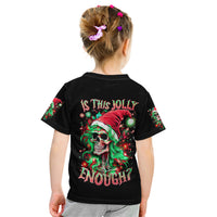 Skull Santa Girl Kid T Shirt Is This Jolly Enough - Wonder Print Shop