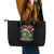 Skull Santa Girl Leather Tote Bag Is This Jolly Enough - Wonder Print Shop
