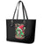 Skull Santa Girl Leather Tote Bag Is This Jolly Enough - Wonder Print Shop