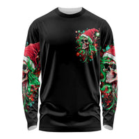 Skull Santa Girl Long Sleeve Shirt Is This Jolly Enough - Wonder Print Shop