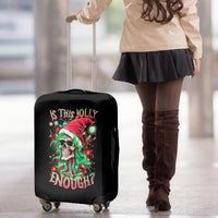 Skull Santa Girl Luggage Cover Is This Jolly Enough - Wonder Print Shop
