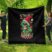 Skull Santa Girl Quilt Is This Jolly Enough - Wonder Print Shop