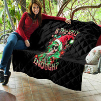 Skull Santa Girl Quilt Is This Jolly Enough - Wonder Print Shop