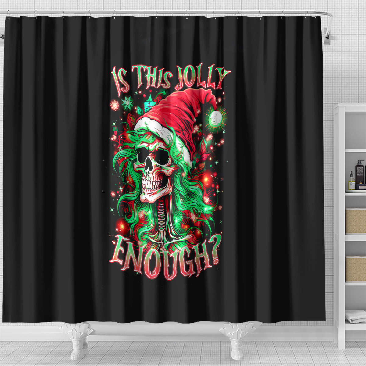 skull-santa-girl-shower-curtain-is-this-jolly-enough