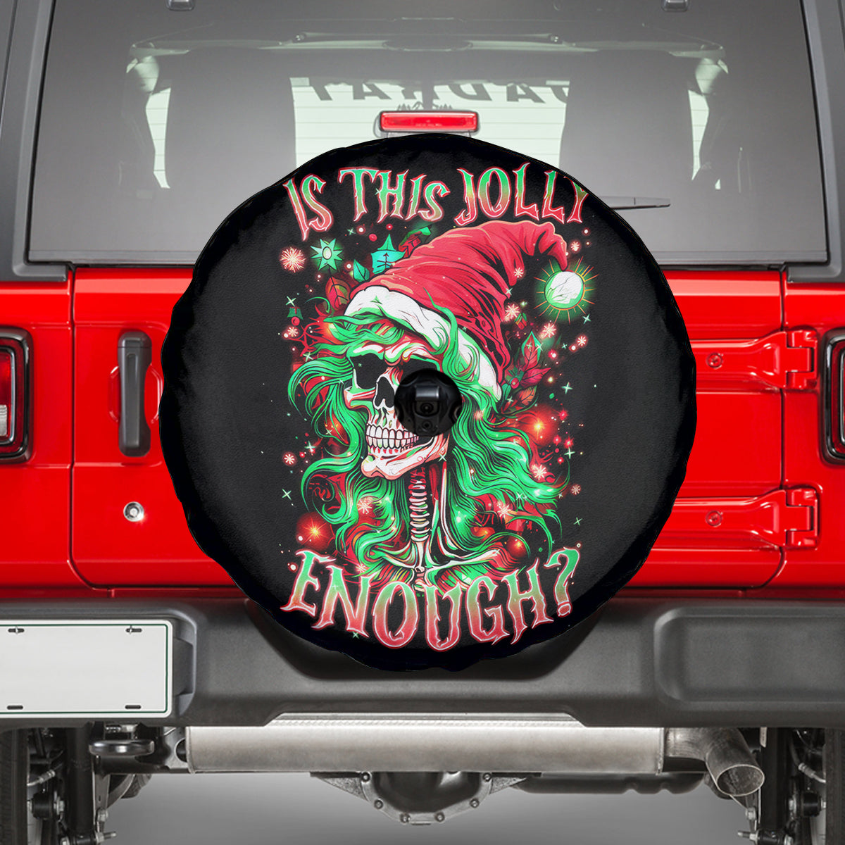 Skull Santa Girl Spare Tire Cover Is This Jolly Enough - Wonder Print Shop