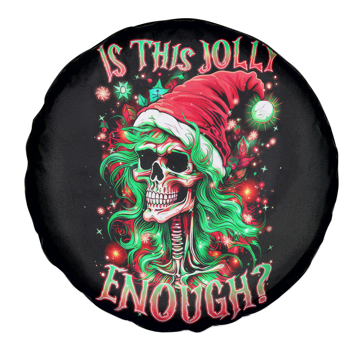 Skull Santa Girl Spare Tire Cover Is This Jolly Enough - Wonder Print Shop