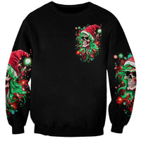 Skull Santa Girl Sweatshirt Is This Jolly Enough - Wonder Print Shop