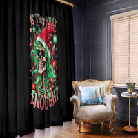 Skull Santa Girl Window Curtain Is This Jolly Enough - Wonder Print Shop