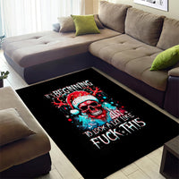 Skull Santa Claus Area Rug It's Beginning To Look A Lot Like Fuck This - Wonder Print Shop