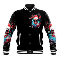 Skull Santa Claus Baseball Jacket It's Beginning To Look A Lot Like Fuck This - Wonder Print Shop