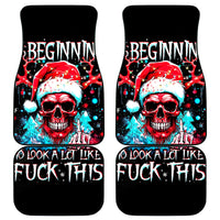 Skull Santa Claus Car Mats It's Beginning To Look A Lot Like Fuck This - Wonder Print Shop