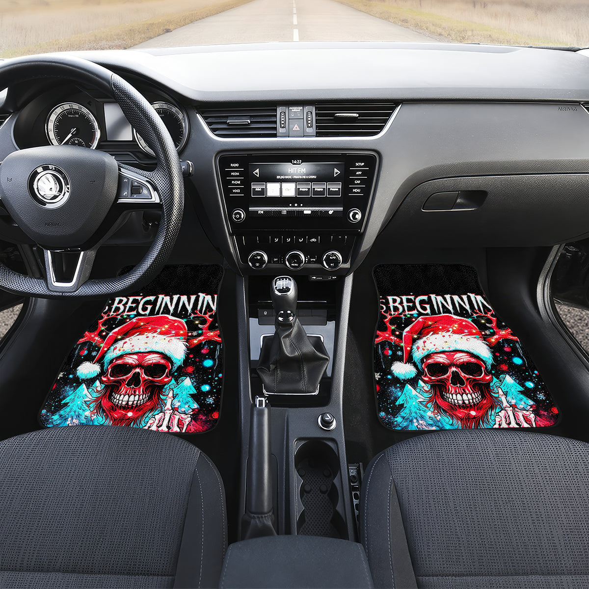 Skull Santa Claus Car Mats It's Beginning To Look A Lot Like Fuck This - Wonder Print Shop