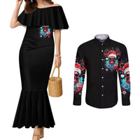 skull-santa-claus-couples-matching-mermaid-dress-and-long-sleeve-button-shirt-its-beginning-to-look-a-lot-like-fuck-this