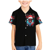 Skull Santa Claus Family Matching Mermaid Dress and Hawaiian Shirt It's Beginning To Look A Lot Like Fuck This - Wonder Print Shop