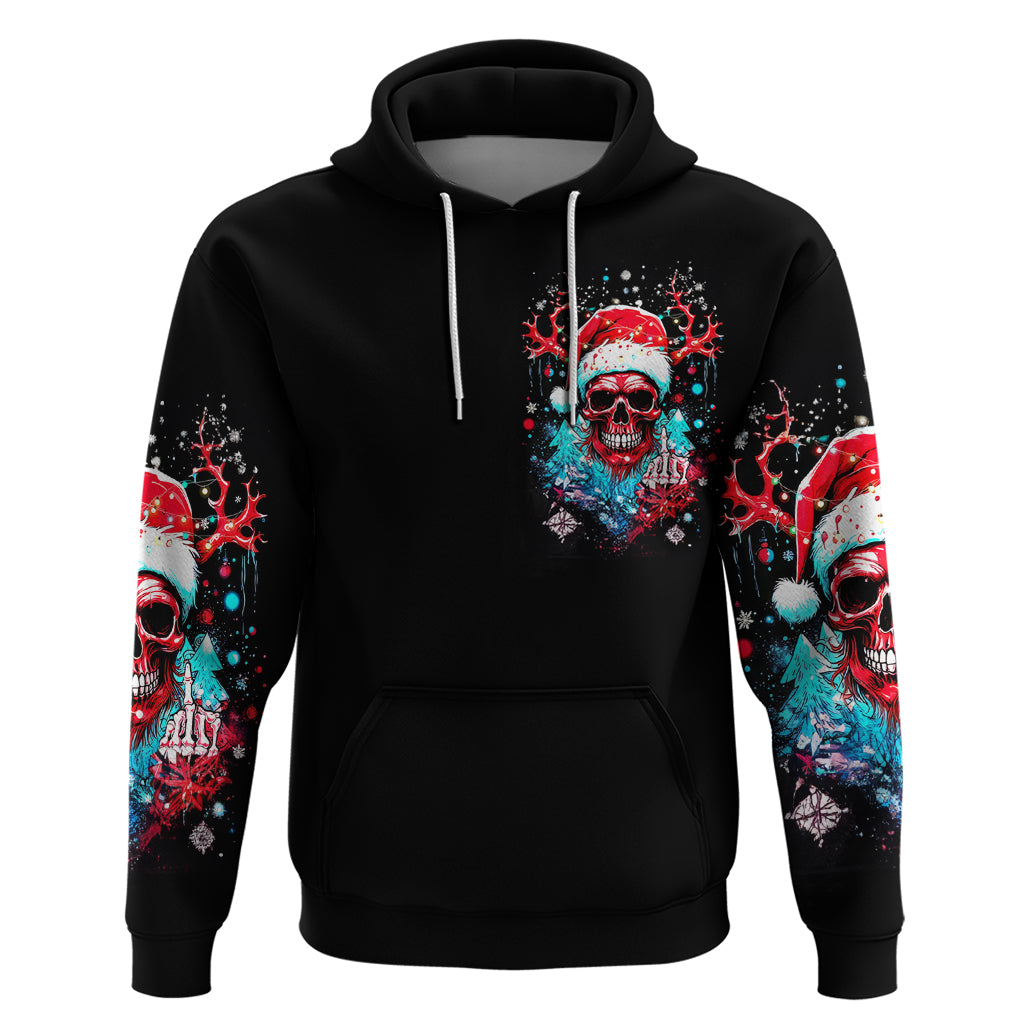 Skull Santa Claus Hoodie It's Beginning To Look A Lot Like Fuck This - Wonder Print Shop